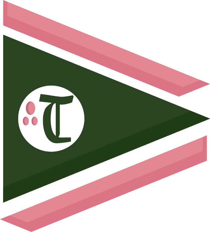 La Taylor circular emblem logo with floral motif